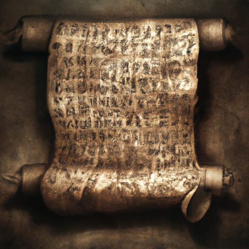 1. מגילה עתיקה עם סמלים המייצגים מספרים, המתארת את השורשים ההיסטוריים של הנומרולוגיה